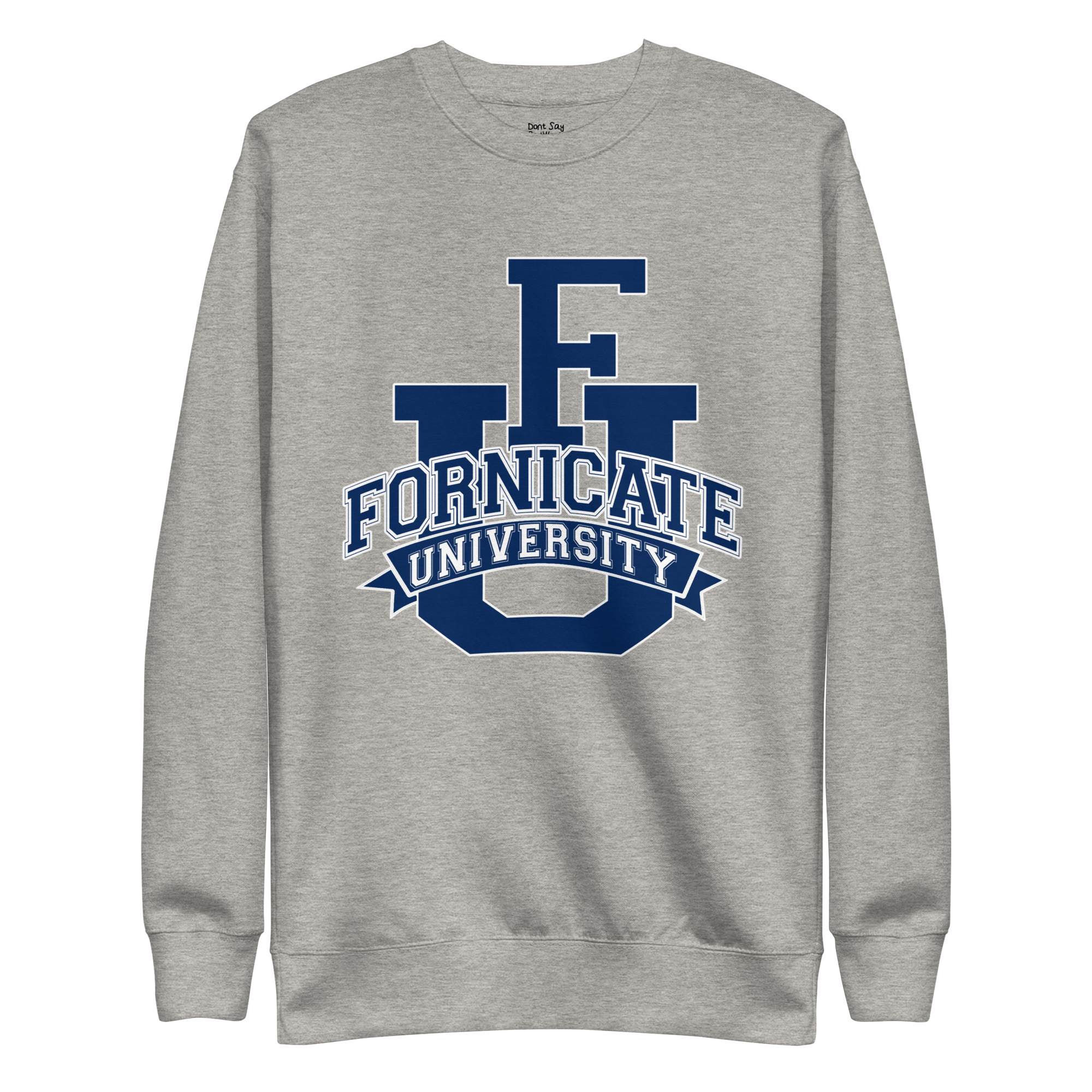 F U University Navy Blue Crew Sweatshirt